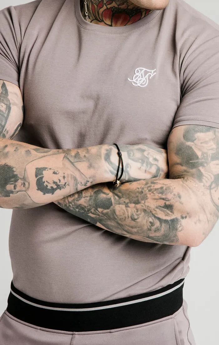 Grey Short Sleeve Muscle Fit T-Shirt sold by Siksilk product image thumbnail 2