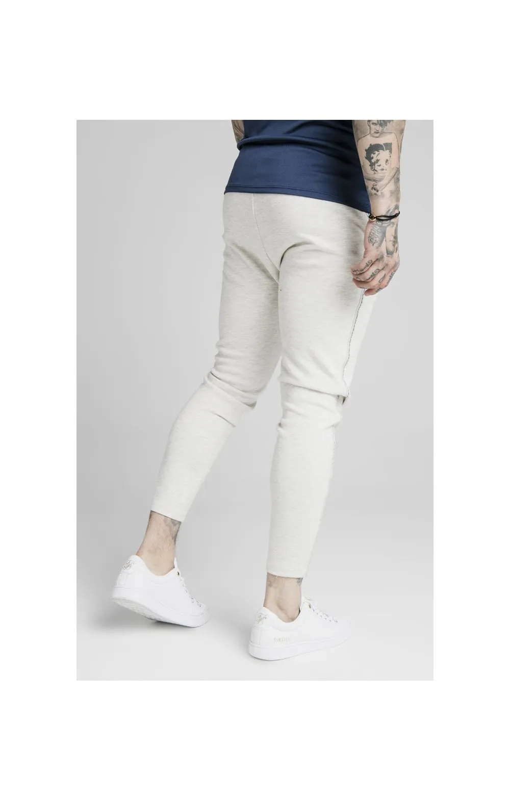 SikSilk Exposed Tape Jogger - Light Grey sold by Siksilk product image thumbnail 2