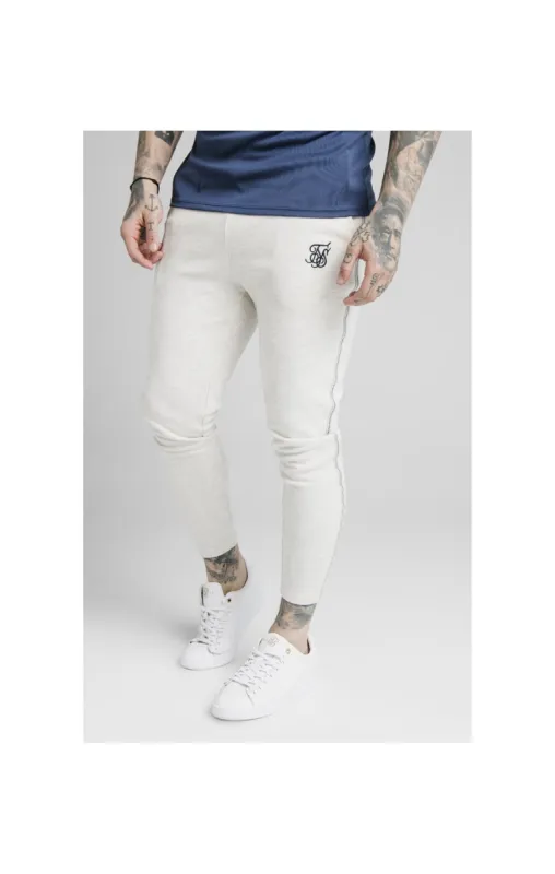 SikSilk Exposed Tape Jogger - Light Grey sold by Siksilk