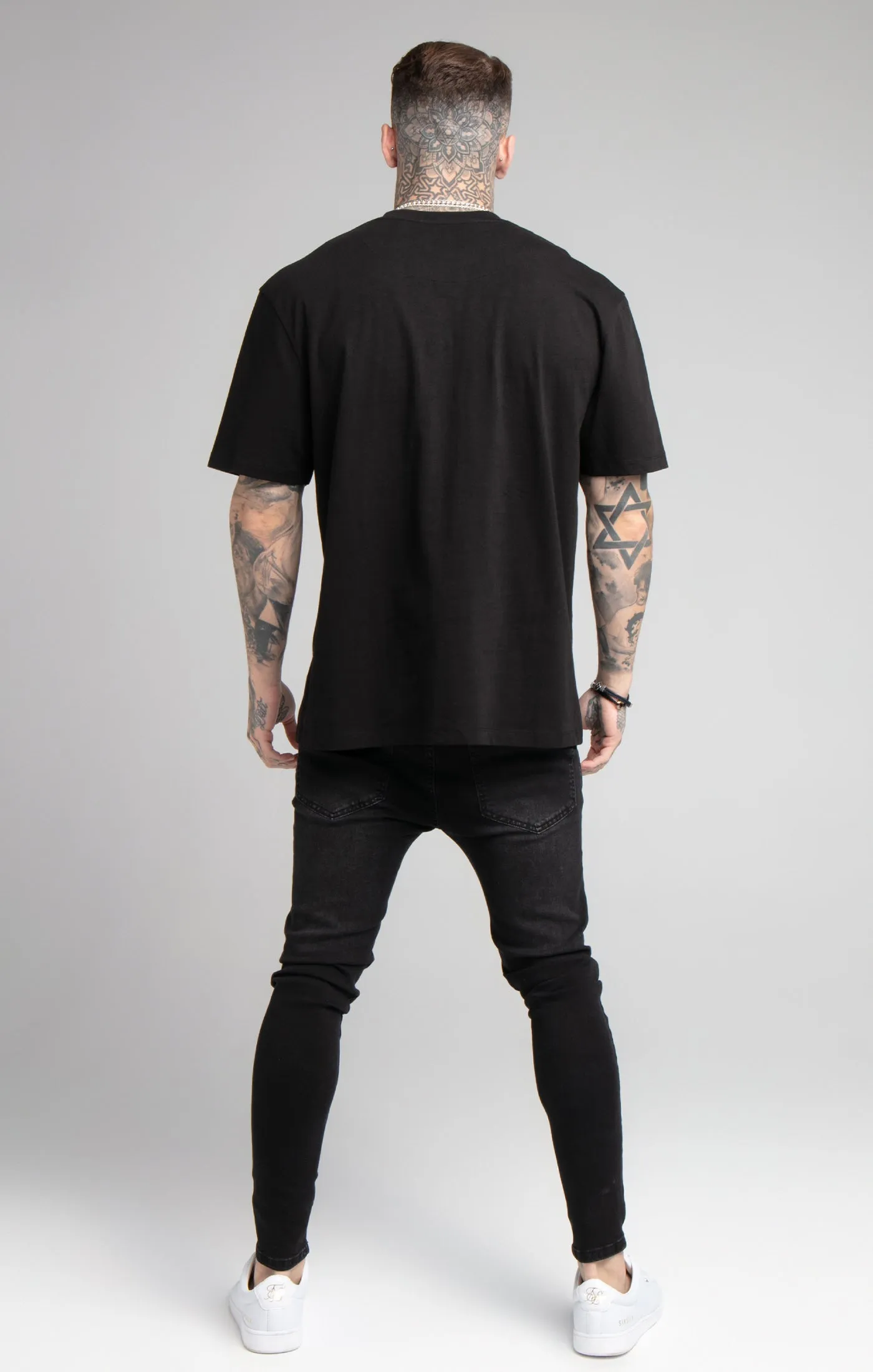 Black Rhinestone Oversized T-Shirt sold by Siksilk product image thumbnail 5