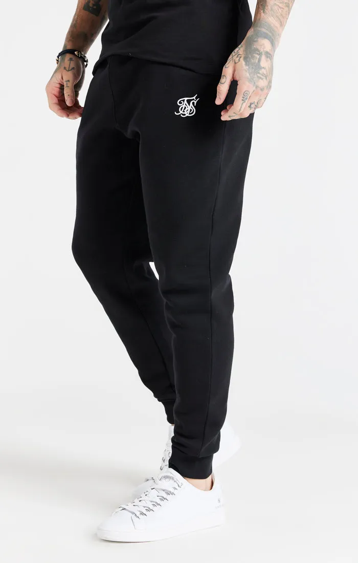 Black Essential Cuffed Jogger sold by Siksilk