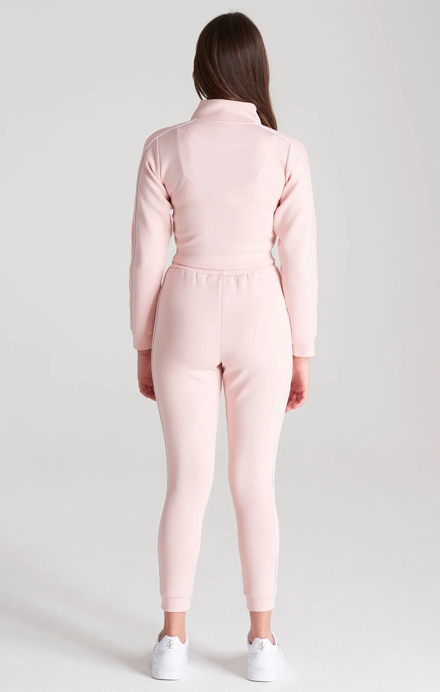 Girls Pink Velour Taped Track Pant sold by Siksilk product image thumbnail 5
