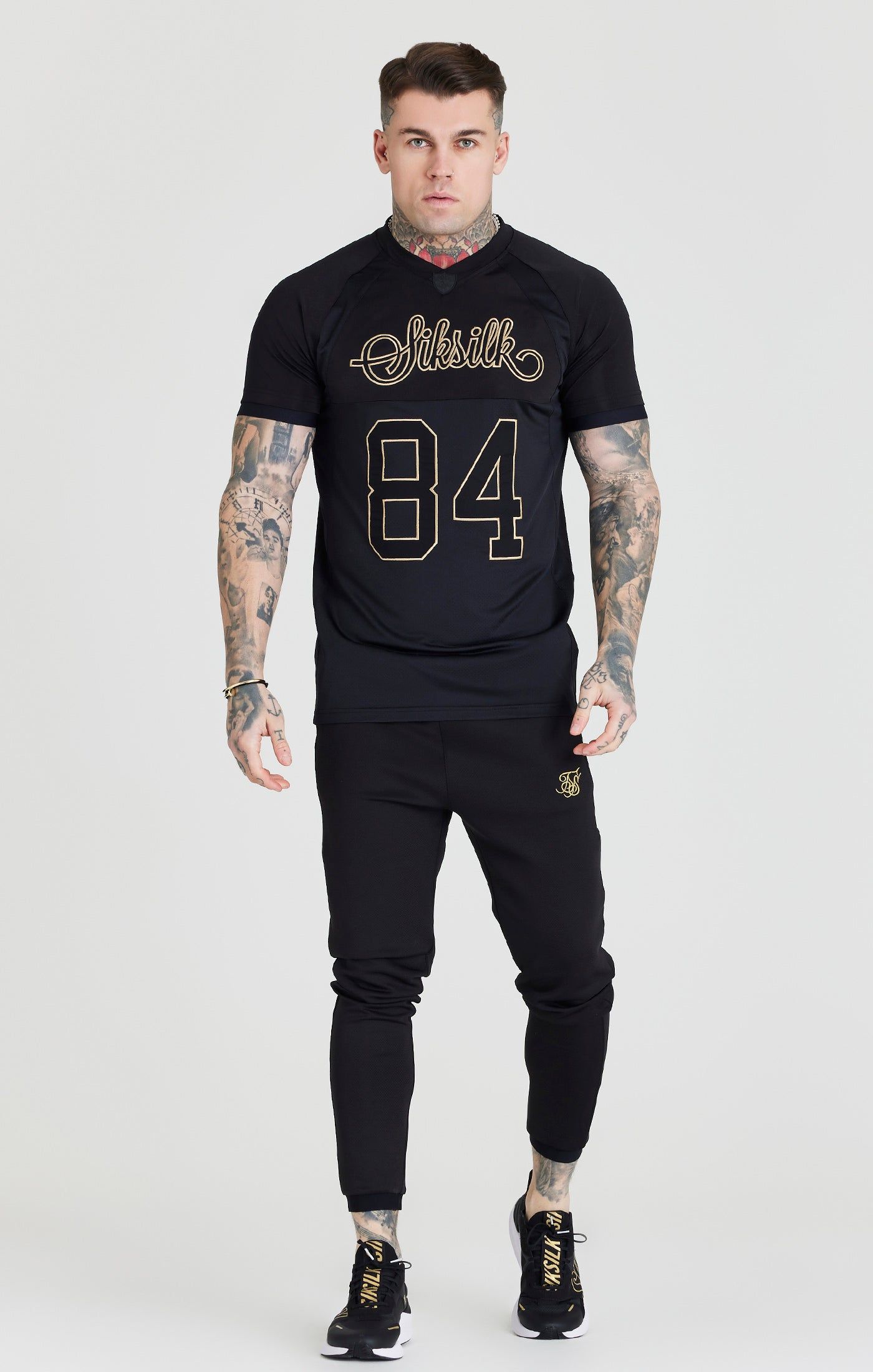 Black Retro Sports Scope Pant sold by Siksilk product image thumbnail 3