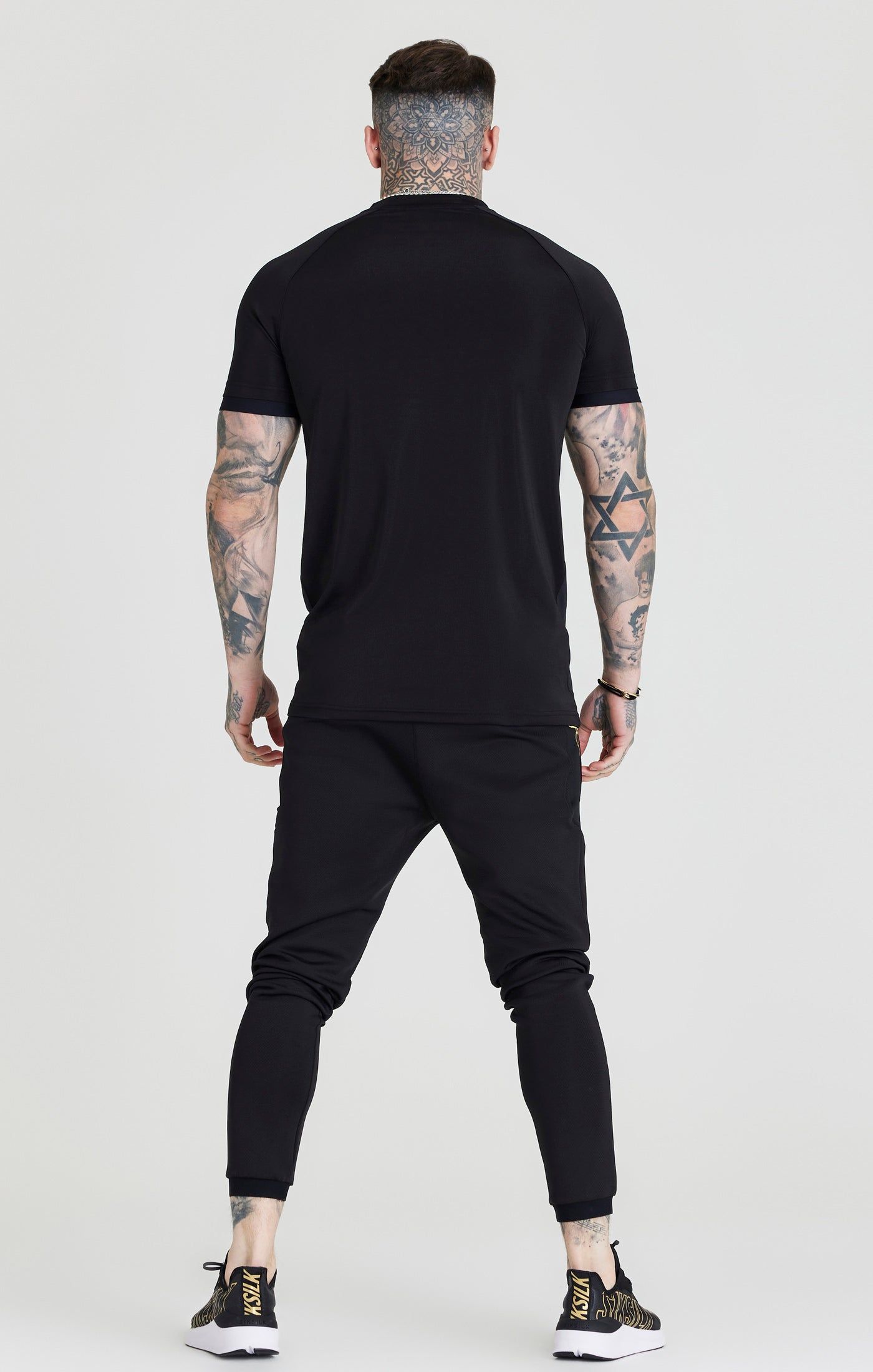 Black Retro Sports Scope Pant sold by Siksilk product image thumbnail 4