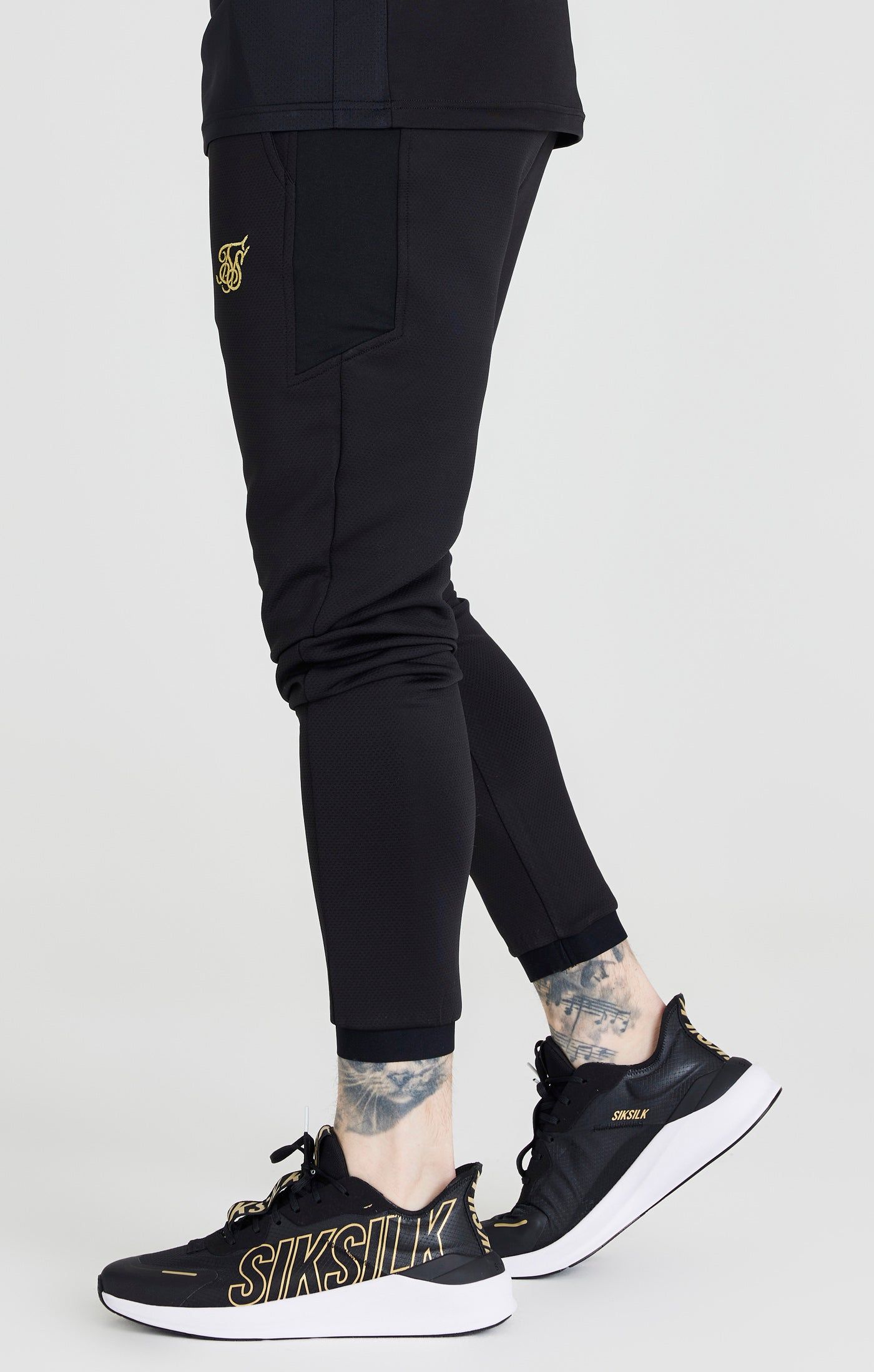 Black Retro Sports Scope Pant sold by Siksilk product image thumbnail 2