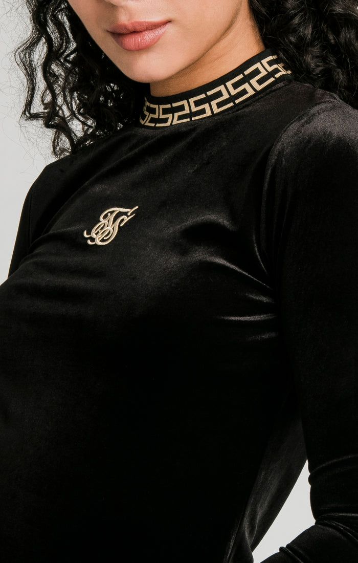 Black Velour Dress sold by Siksilk product image thumbnail 2