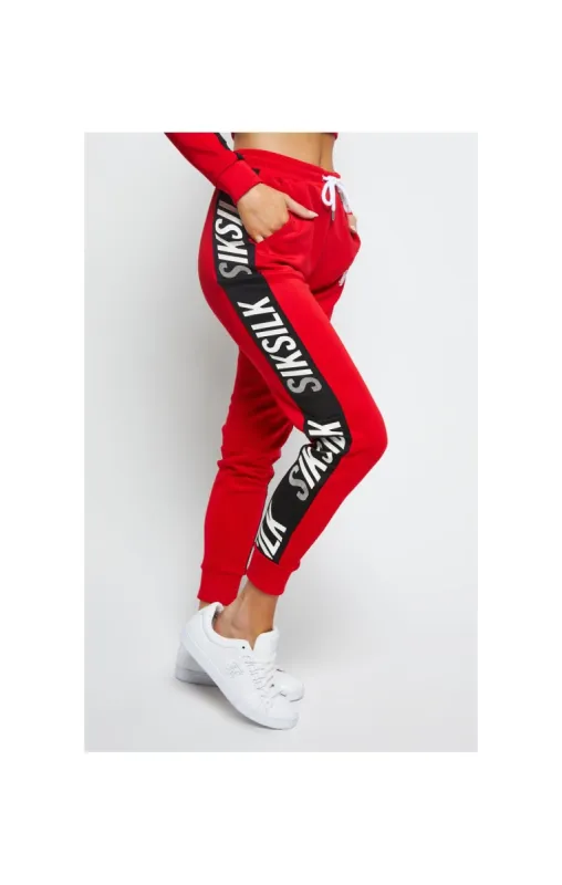 SikSilk Chaser Track Pant - Red sold by Siksilk