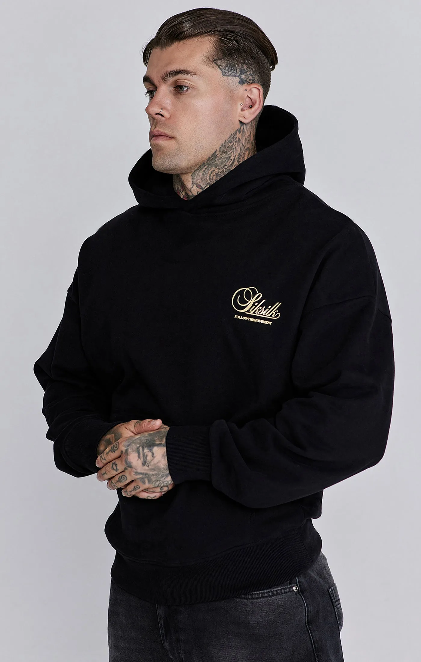 Black Graphic Hoodie sold by Siksilk