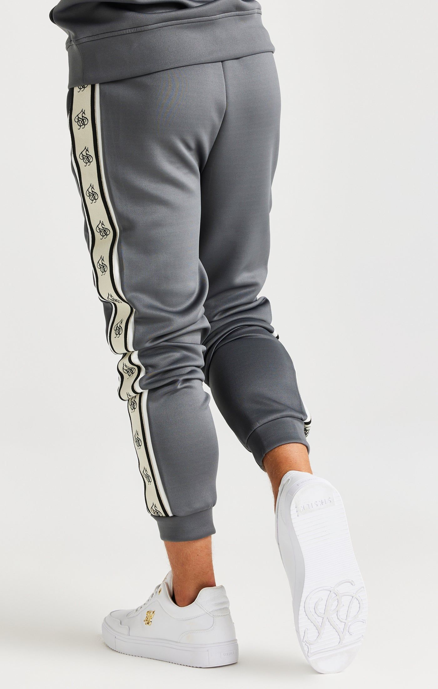 SikSilk Cali Tape Joggers - Grey sold by Siksilk product image thumbnail 4