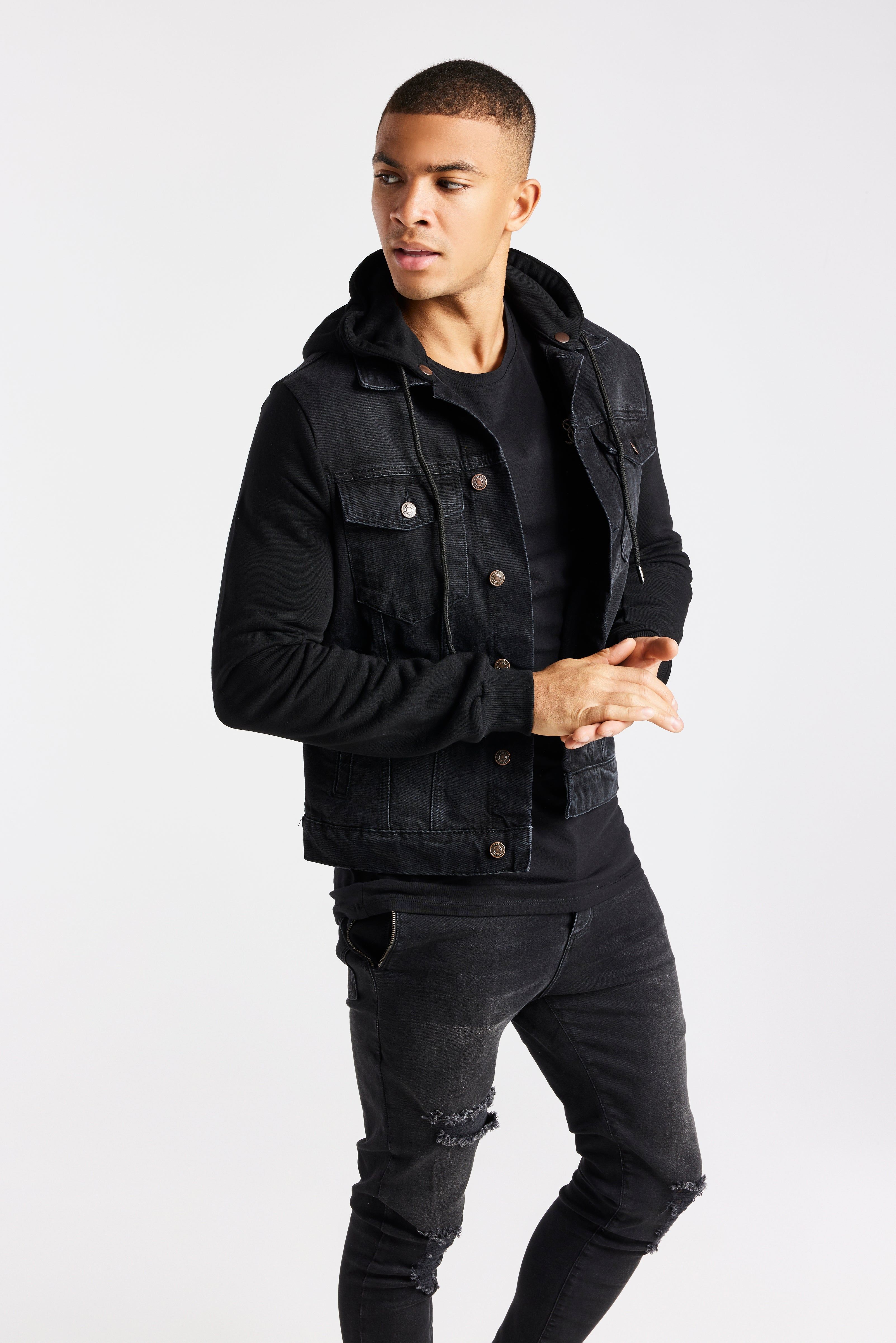 Black Denim Jacket sold by Siksilk