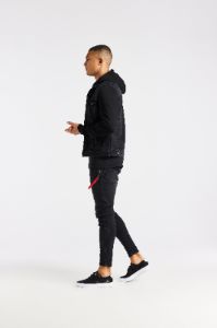 Black Denim Jacket sold by Siksilk