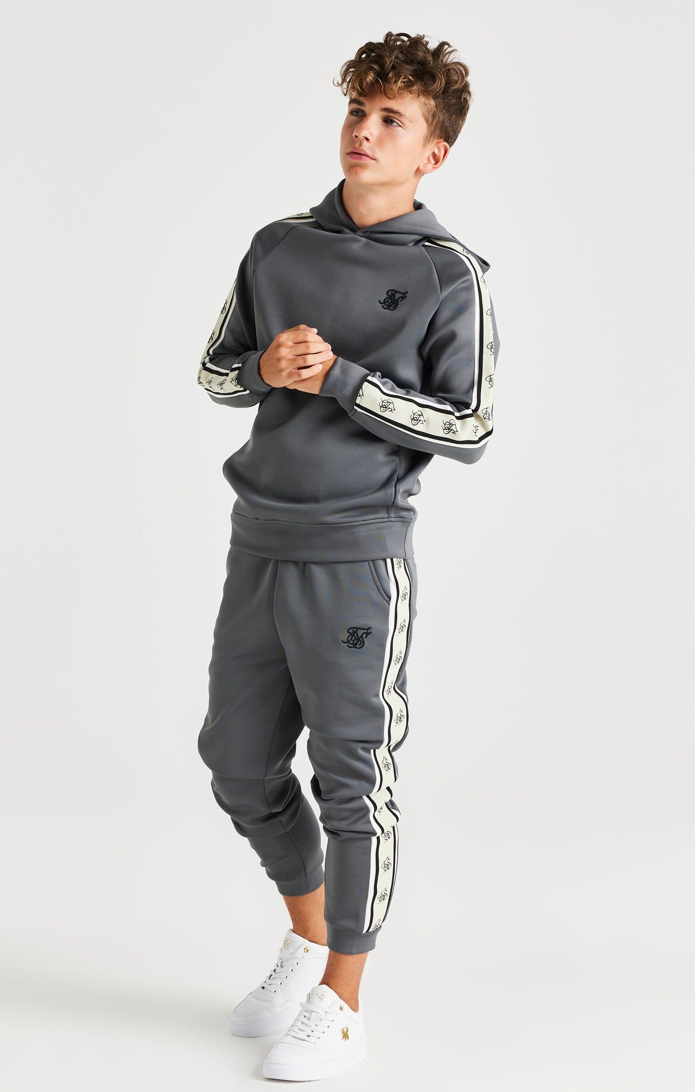 SikSilk Cali Tape Joggers - Grey sold by Siksilk product image thumbnail 3