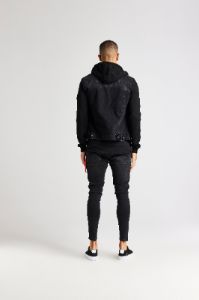 Black Denim Jacket sold by Siksilk