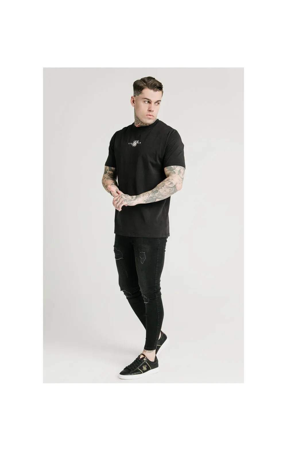 SikSilk Square Hem Standard Tee - Black sold by Siksilk product image thumbnail 4
