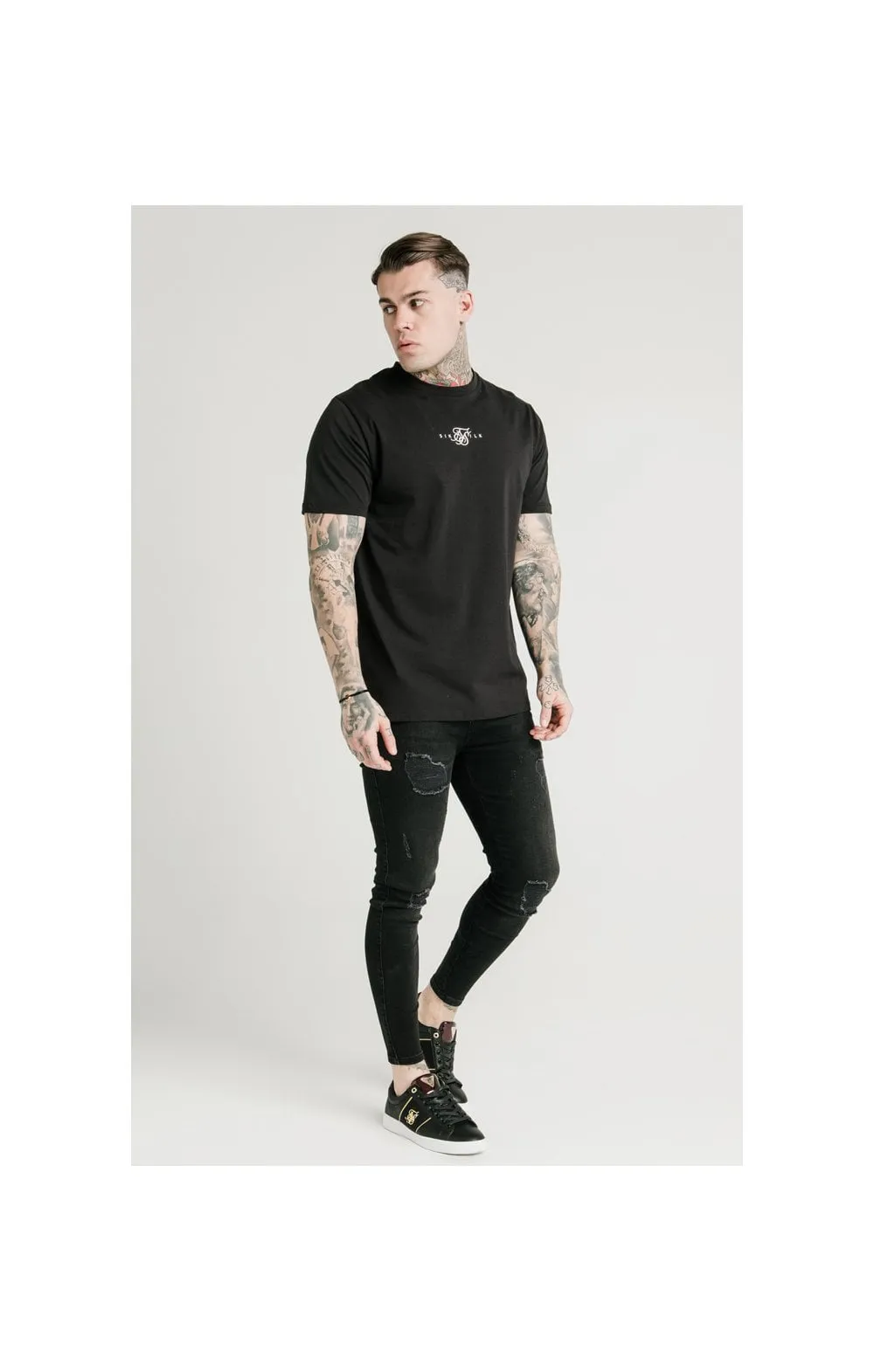 SikSilk Square Hem Standard Tee - Black sold by Siksilk product image thumbnail 5