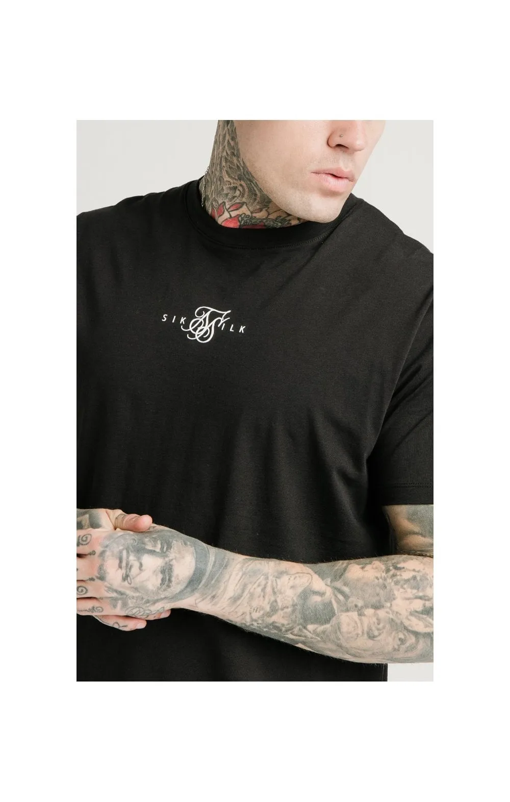 SikSilk Square Hem Standard Tee - Black sold by Siksilk product image thumbnail 2
