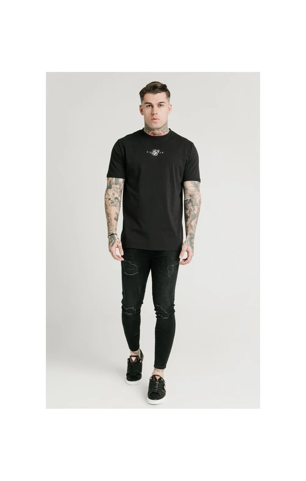 SikSilk Square Hem Standard Tee - Black sold by Siksilk product image thumbnail 3