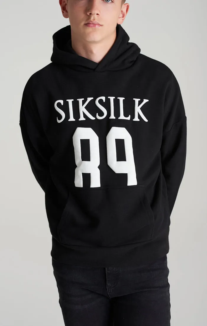Boys Black Relaxed Fit Hoodie sold by Siksilk product image thumbnail 3
