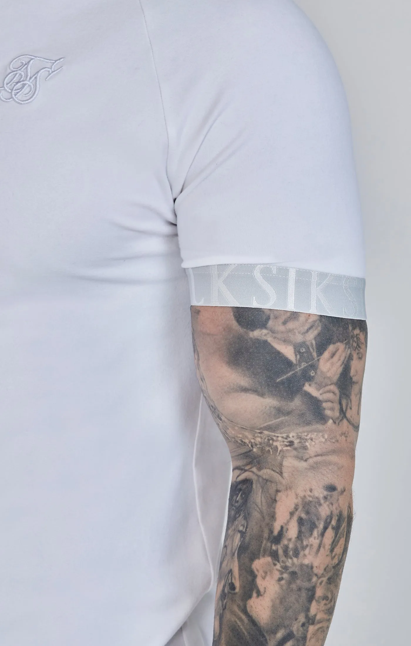 White Tech T-Shirt sold by Siksilk product image thumbnail 3