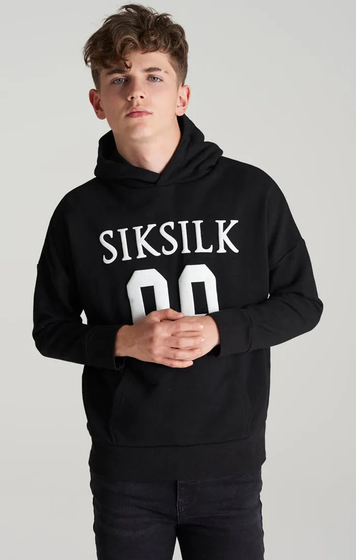 Boys Black Relaxed Fit Hoodie sold by Siksilk