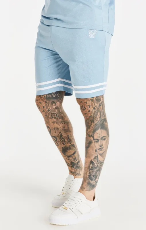 Blue Relaxed Mesh Bound Short sold by Siksilk
