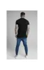 SikSilk Embossed Fitted Box Tee - Black sold by Siksilk