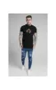SikSilk Embossed Fitted Box Tee - Black sold by Siksilk