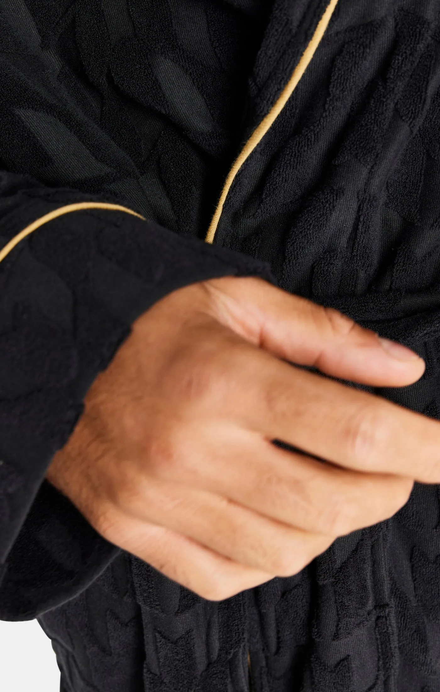 Black Messi x SikSilk Dressing Gown sold by Siksilk product image thumbnail 4