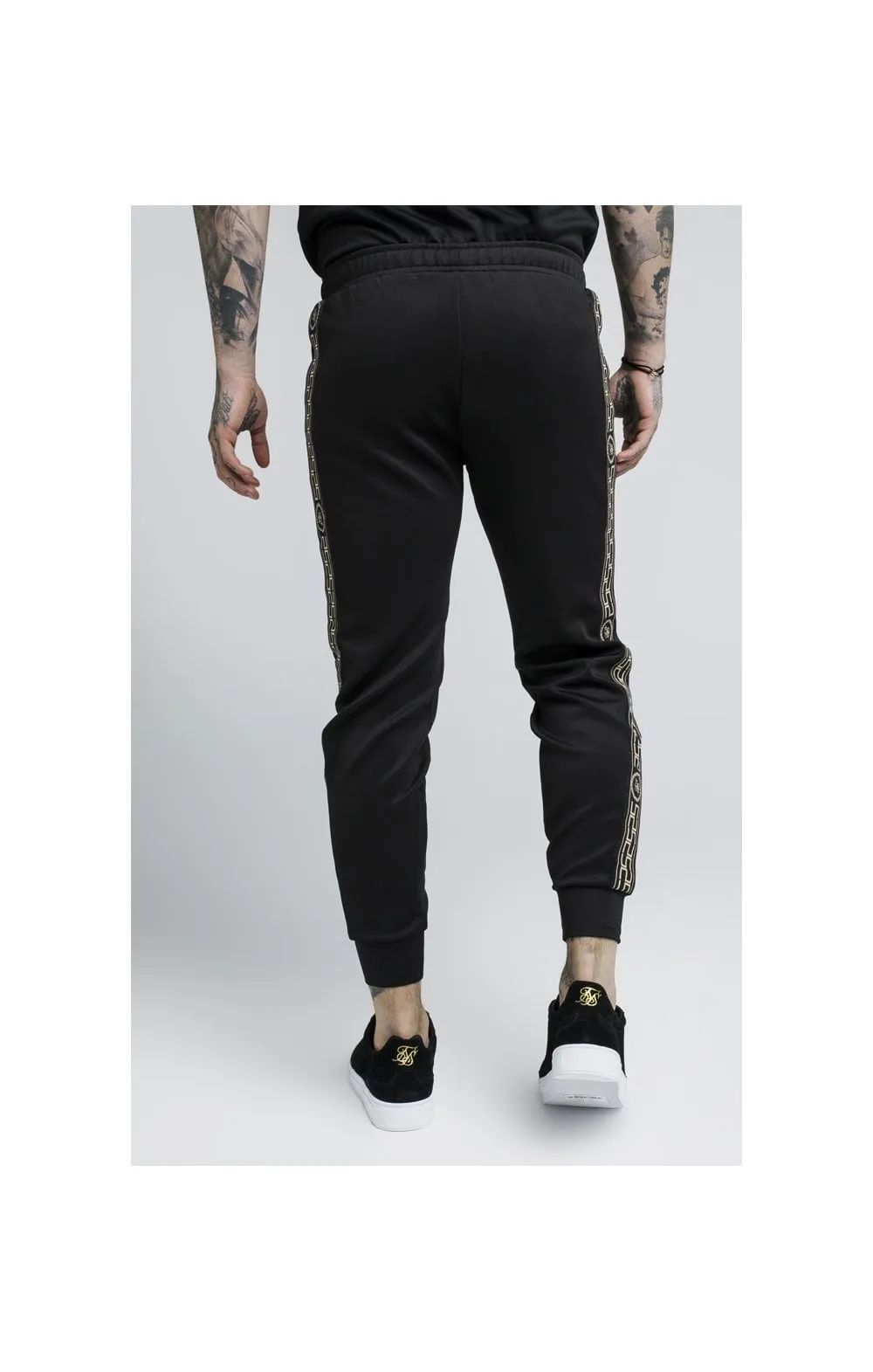 SikSilk Cartel Cropped Cuffed Track Pants - Black sold by Siksilk product image thumbnail 4