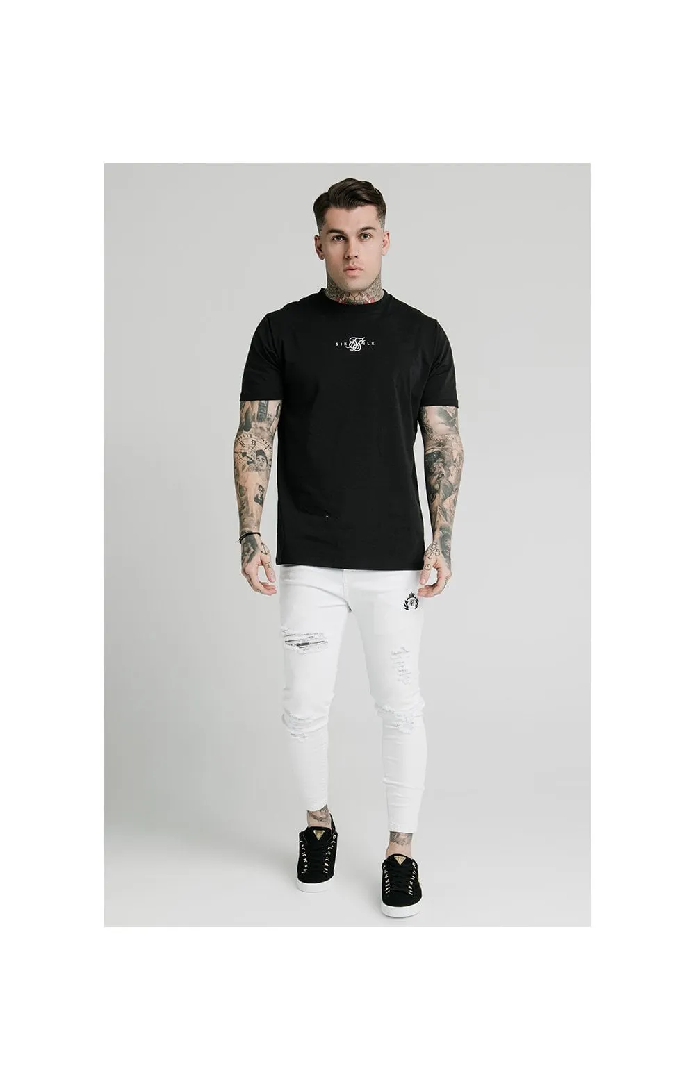 SikSilk Distressed Prestige Skinny Denims - White sold by Siksilk product image thumbnail 5
