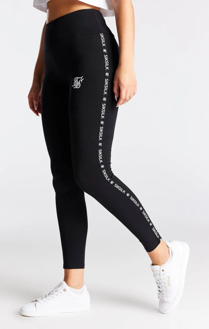 Black High Waist Tape Legging sold by Siksilk product image thumbnail 2
