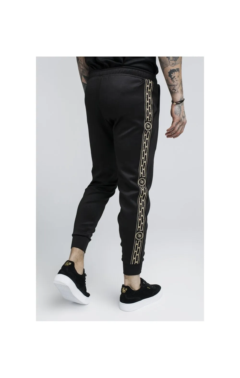 SikSilk Cartel Cropped Cuffed Track Pants - Black sold by Siksilk product image thumbnail 5