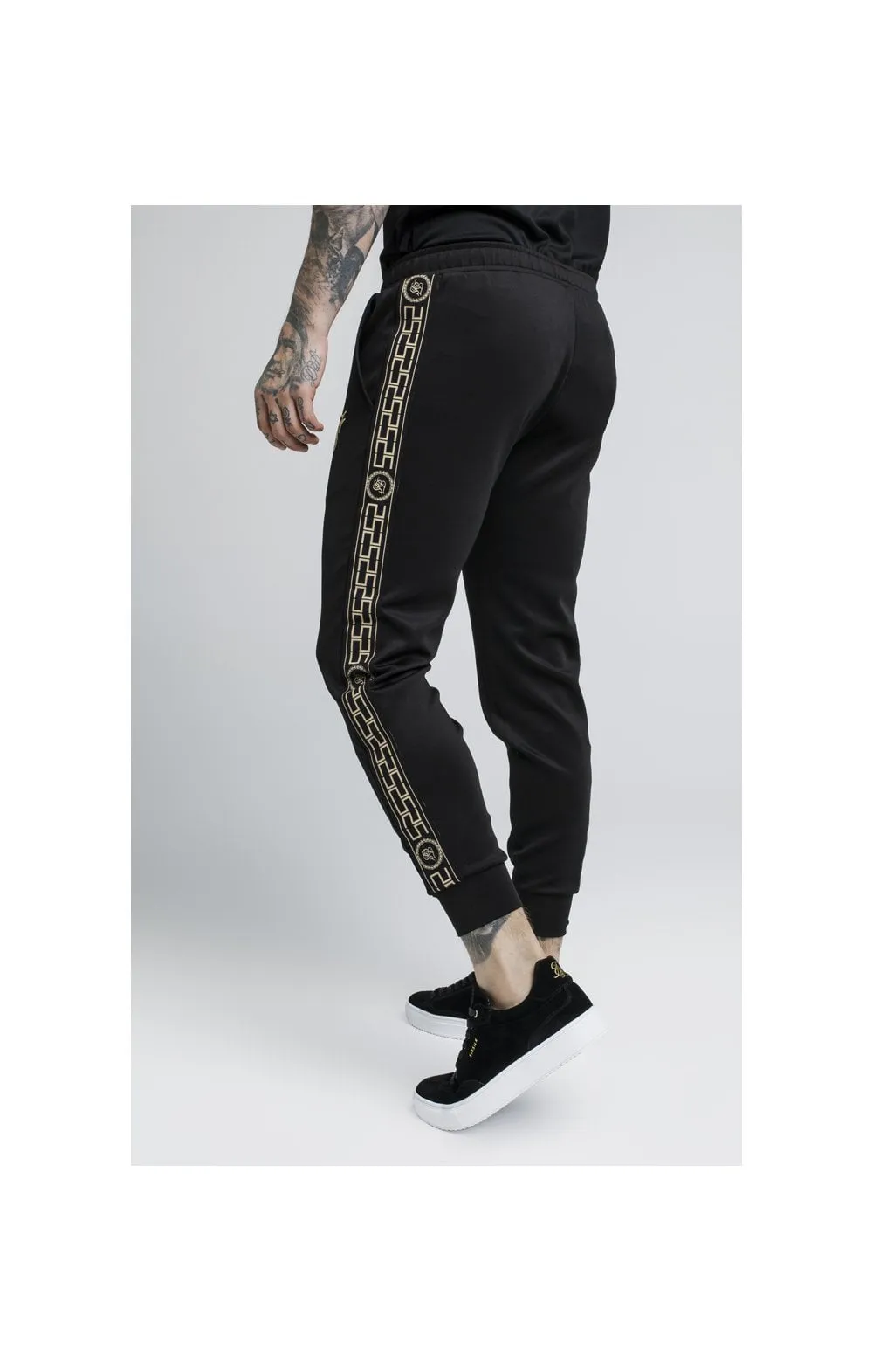 SikSilk Cartel Cropped Cuffed Track Pants - Black sold by Siksilk product image thumbnail 3