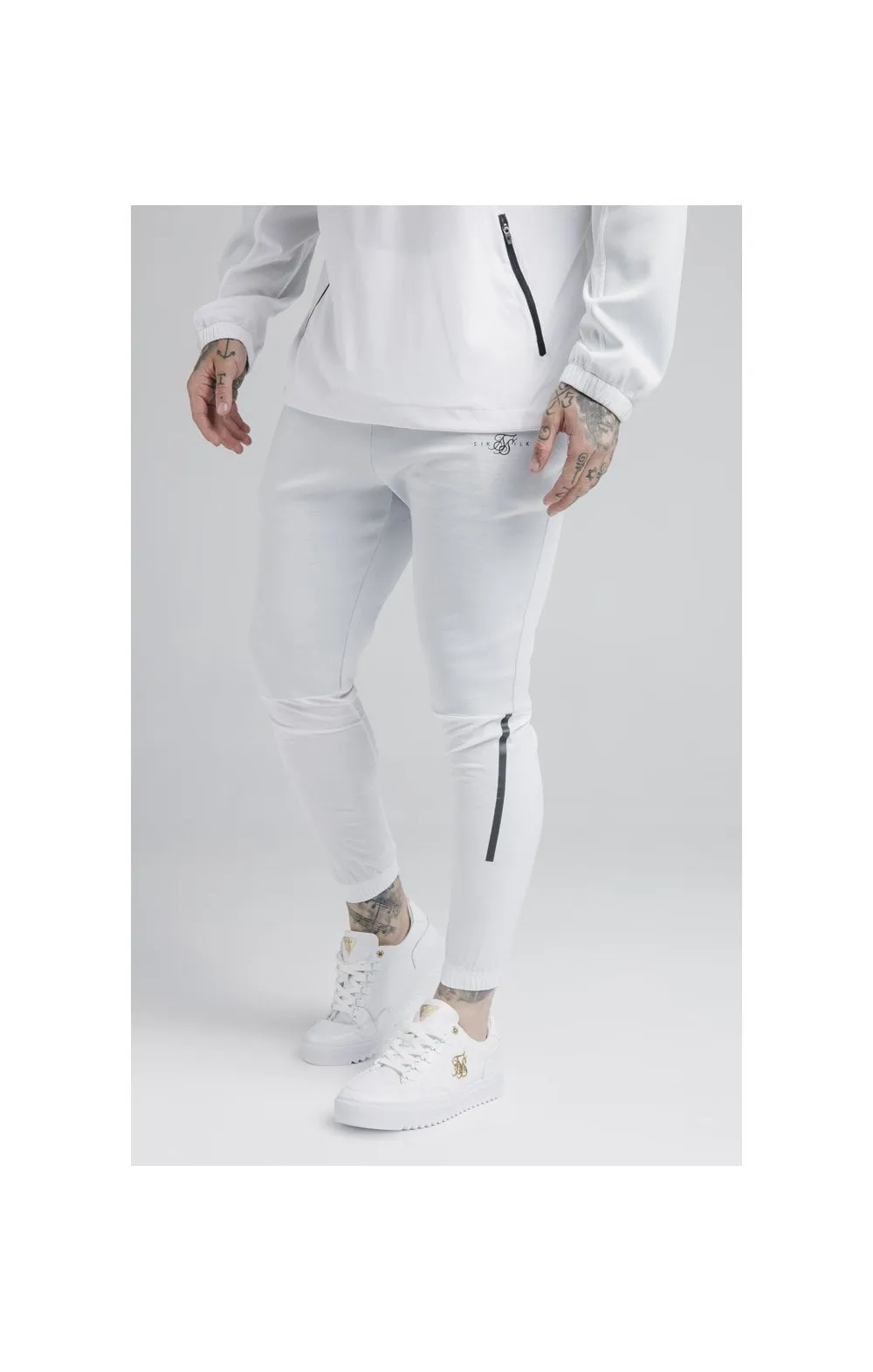 SikSilk Tranquil Training Pants - Light Blue & White sold by Siksilk