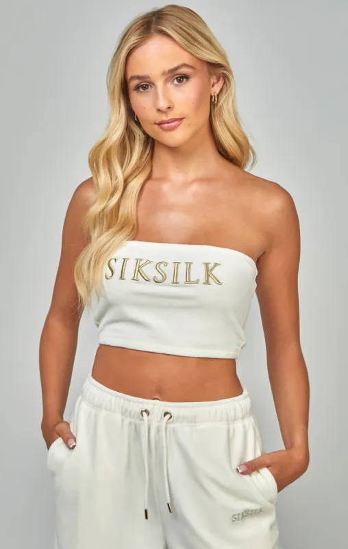 Ecru Velour Bandeau sold by Siksilk