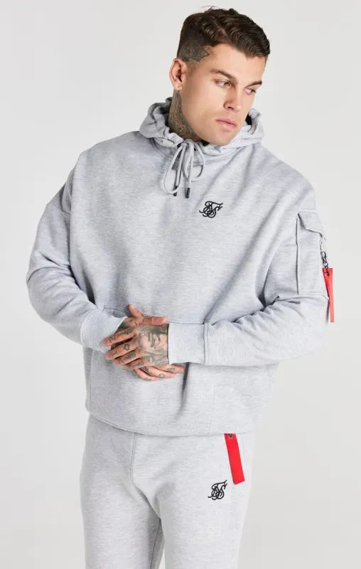 Grey Overhead Flight Hoodie sold by Siksilk