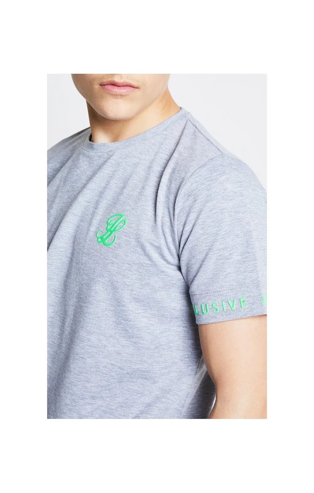 Illusive London Tee – Grey & Neon Green sold by Siksilk product image thumbnail 2
