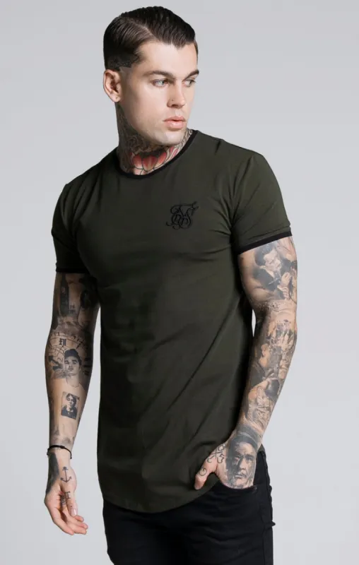 SikSilk S/S Gym Tee – Khaki sold by Siksilk