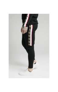 SikSilk Retro Jacquard Athlete Pants - Black sold by Siksilk
