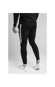 SikSilk Retro Jacquard Athlete Pants - Black sold by Siksilk