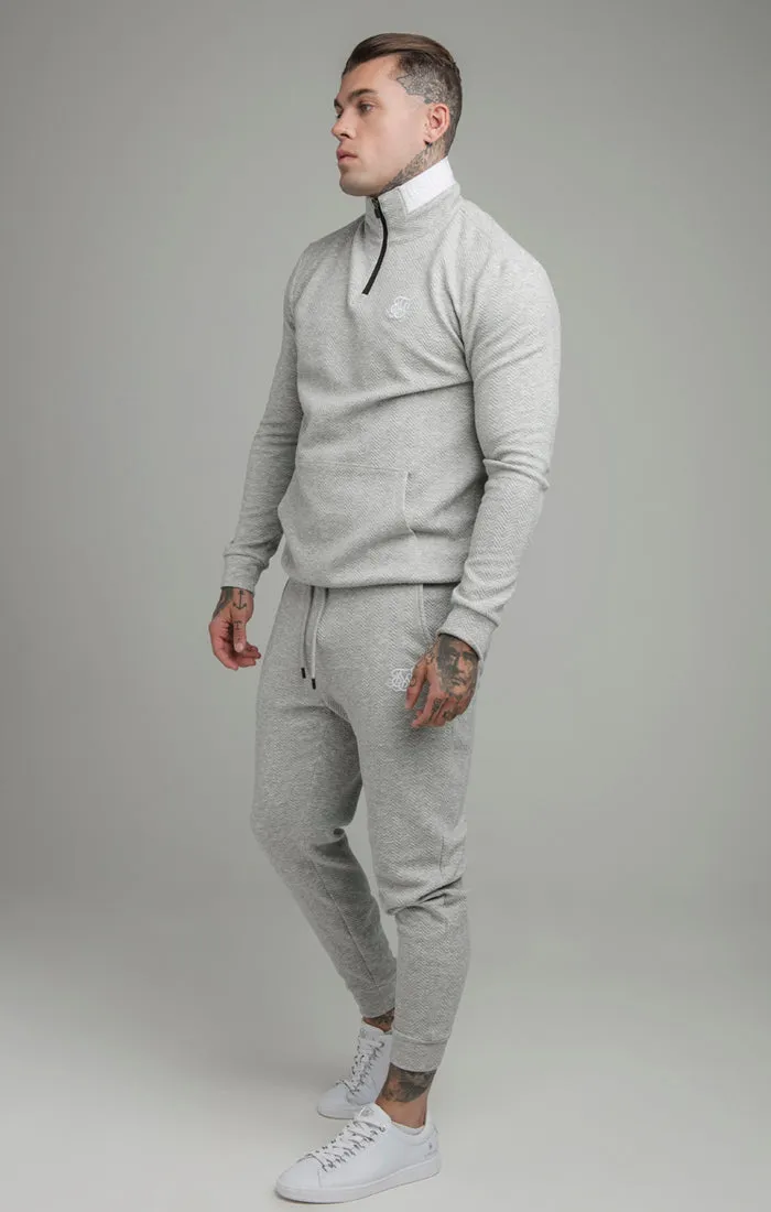 Grey Taped Quarter Zip sold by Siksilk product image thumbnail 4