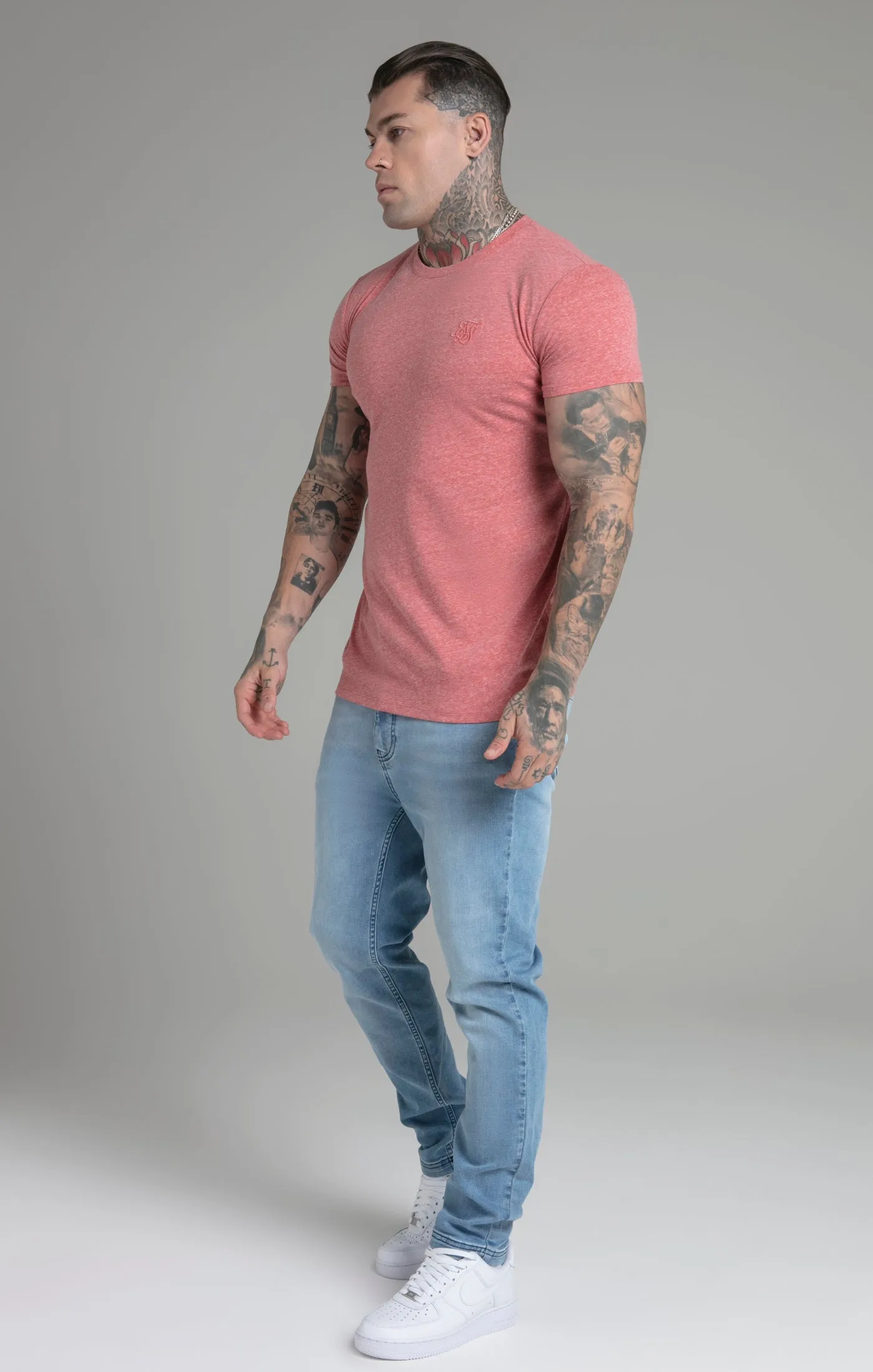 Orange Marl T-Shirt sold by Siksilk product image thumbnail 4