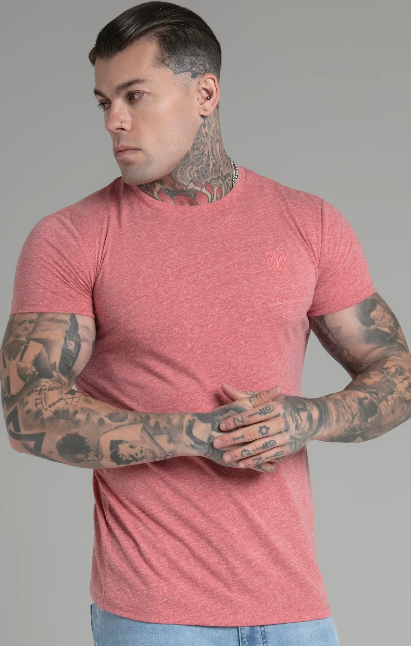 Orange Marl T-Shirt sold by Siksilk