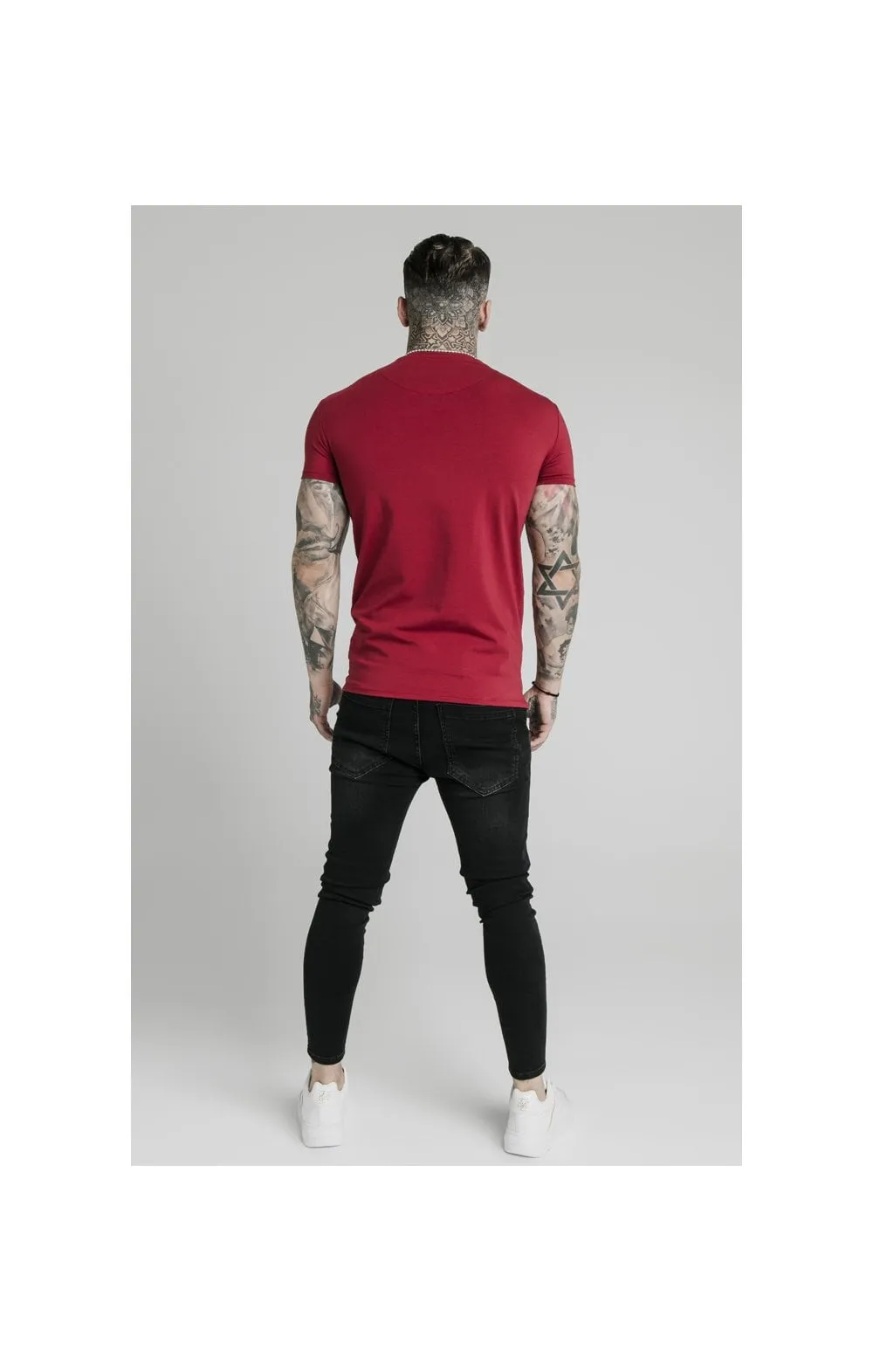 SikSilk Straight Hem Gym Tee - Red sold by Siksilk product image thumbnail 5