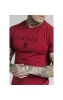 SikSilk Straight Hem Gym Tee - Red sold by Siksilk