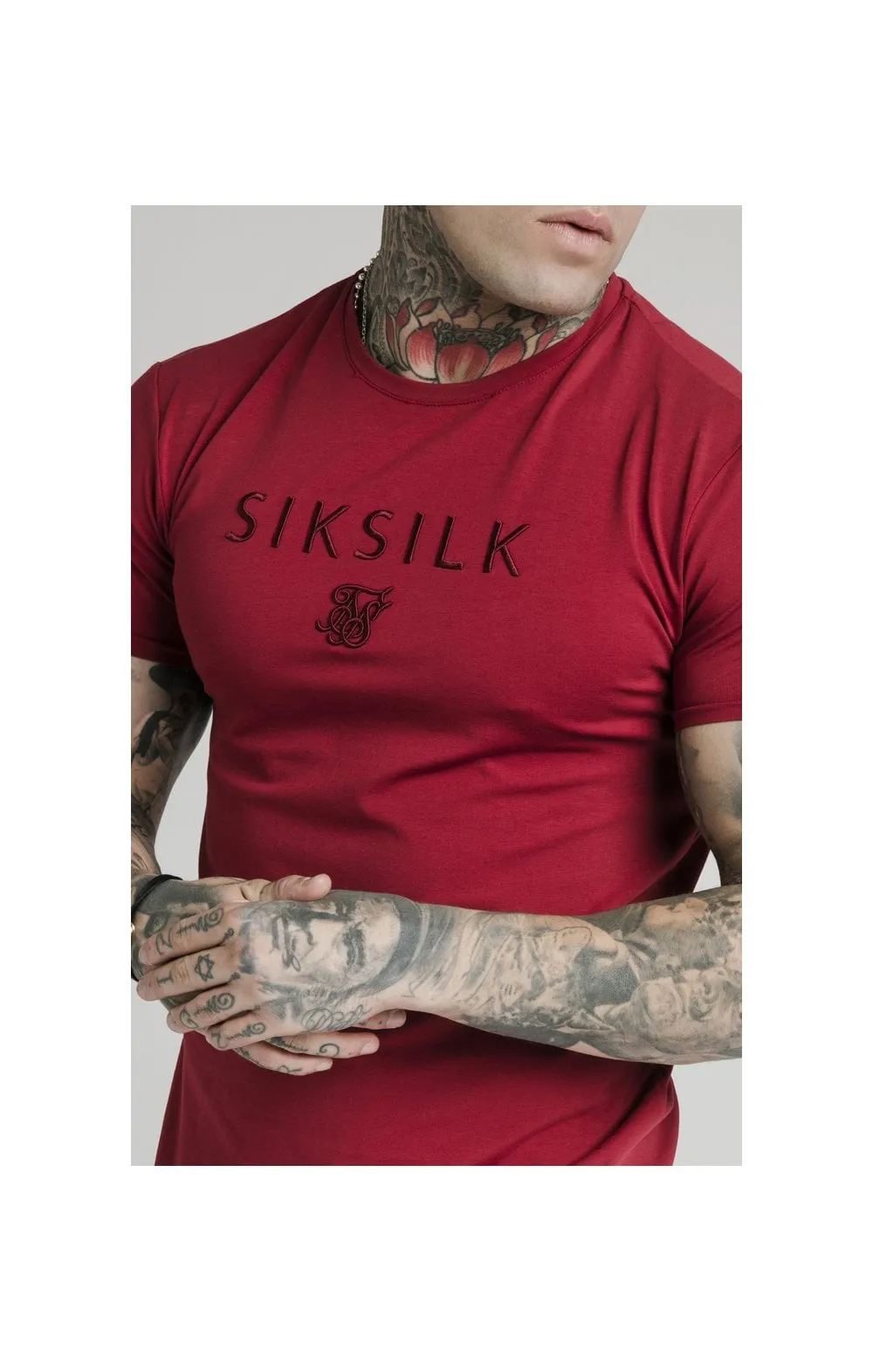 SikSilk Straight Hem Gym Tee - Red sold by Siksilk product image thumbnail 2