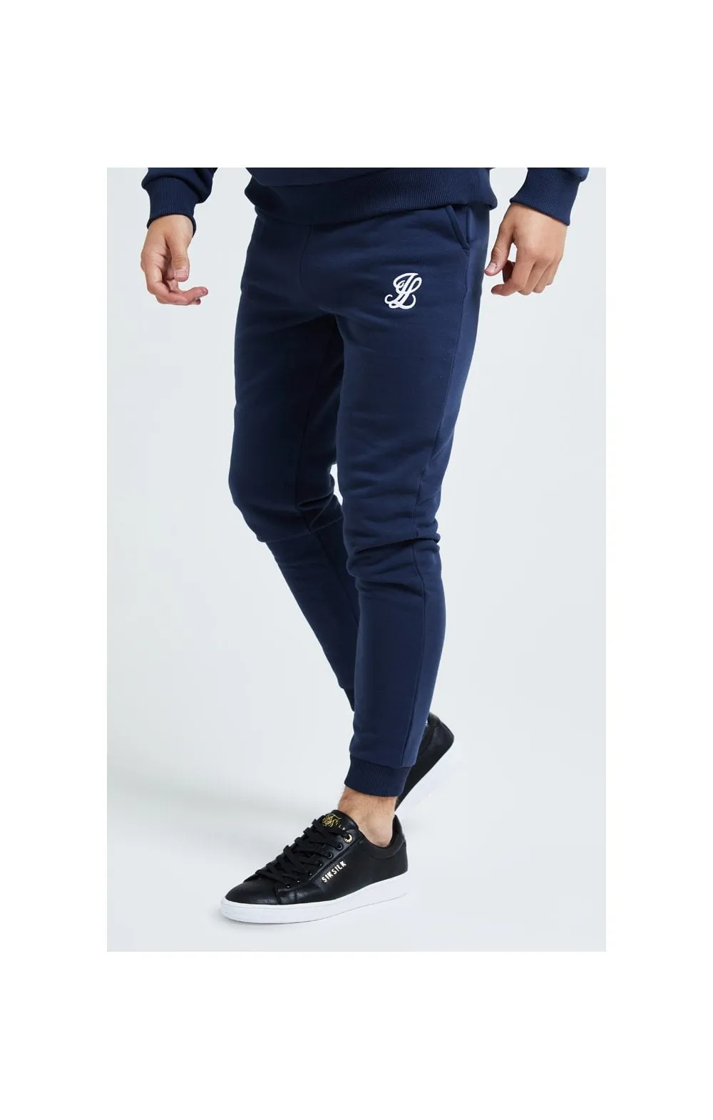 Boys Illusive Navy Essentials Jogger sold by Siksilk