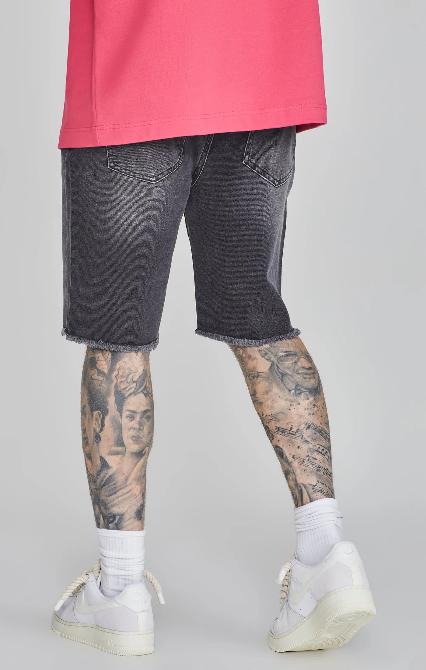 Black Denim Shorts sold by Siksilk product image thumbnail 4