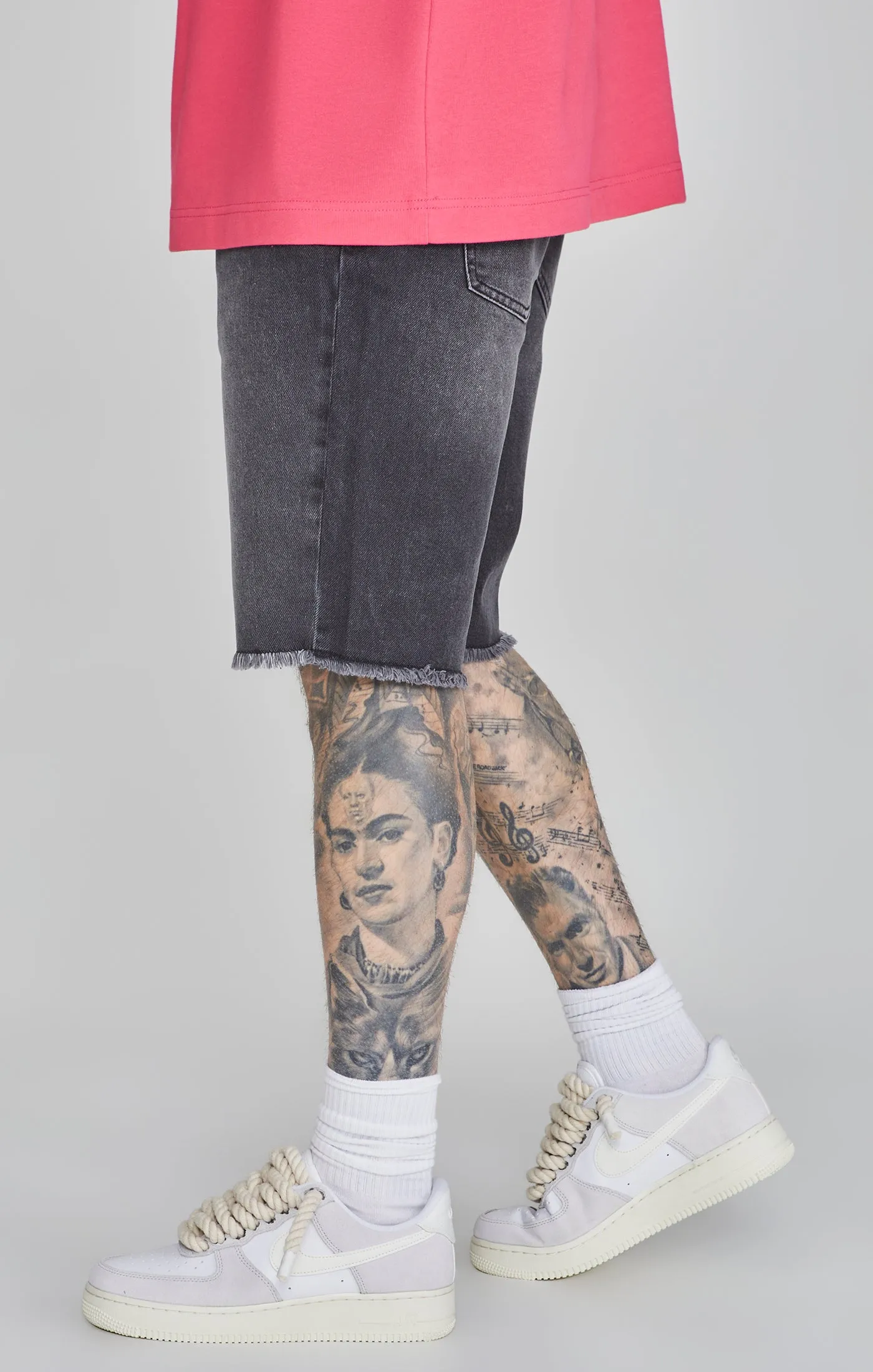 Black Denim Shorts sold by Siksilk product image thumbnail 3