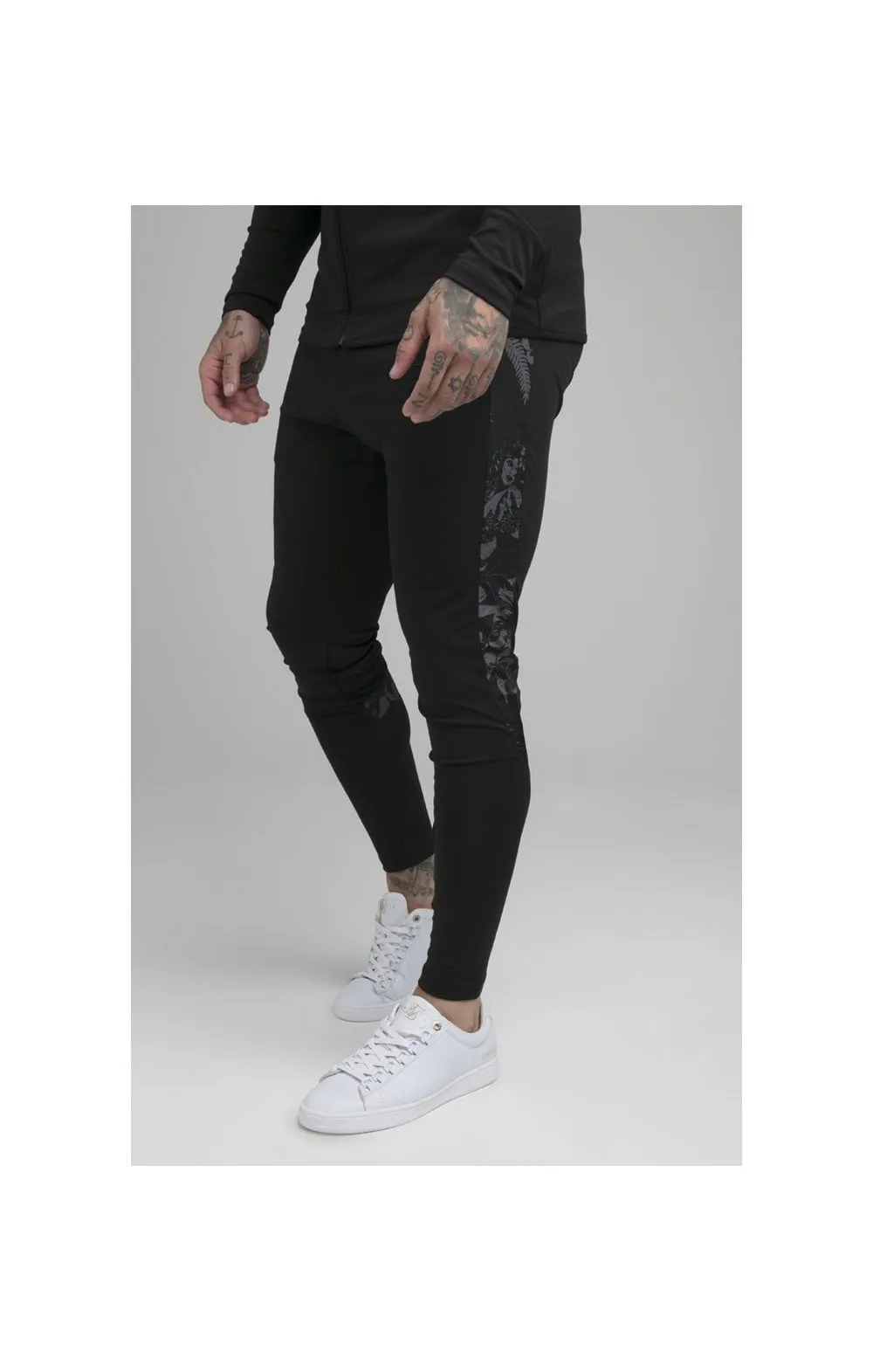 SikSilk Scope Hawaii Track Pant - Black sold by Siksilk